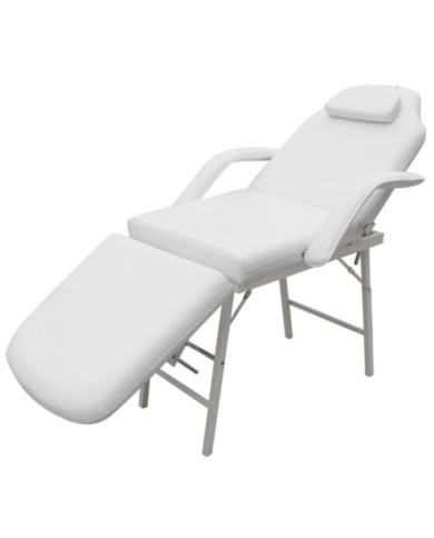 Fauteuil de massage pour traitement facial Simili-cuir Blanc | Mobilier & Déco