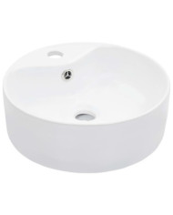Lavabo avec trop-plein 36x13 cm Céramique Blanc | Mobilier & Déco