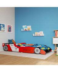 Lit voiture de course pour enfants 90 x 200 cm Rouge | Mobilier & Déco