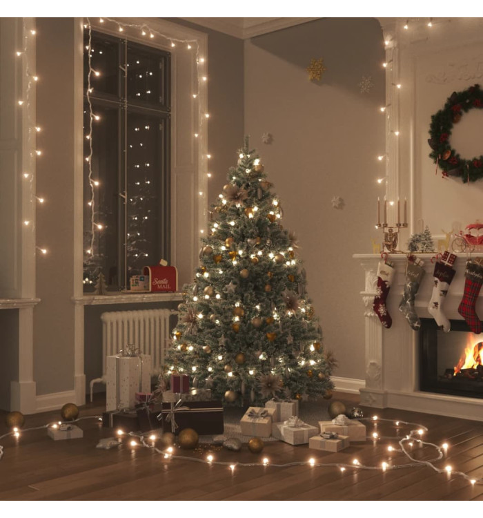 Guirlande LED avec 600 LED Blanc chaud 60 m PVC | Mobilier & Déco