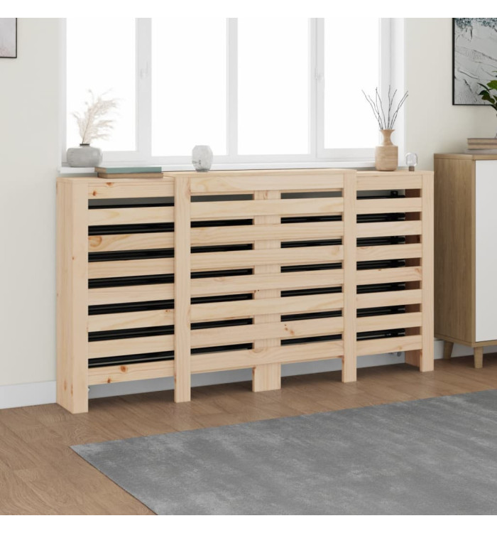 Cache-radiateur 210x21x85 cm Bois massif de pin | Mobilier & Déco