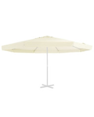 Tissu de remplacement pour parasol d'extérieur Sable 500 cm | Mobilier & Déco