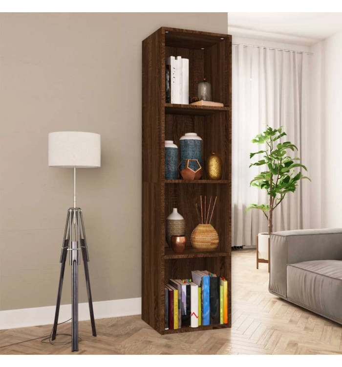 Bibliothèque/Meuble TV Chêne marron 36x30x143 cm | Mobilier & Déco