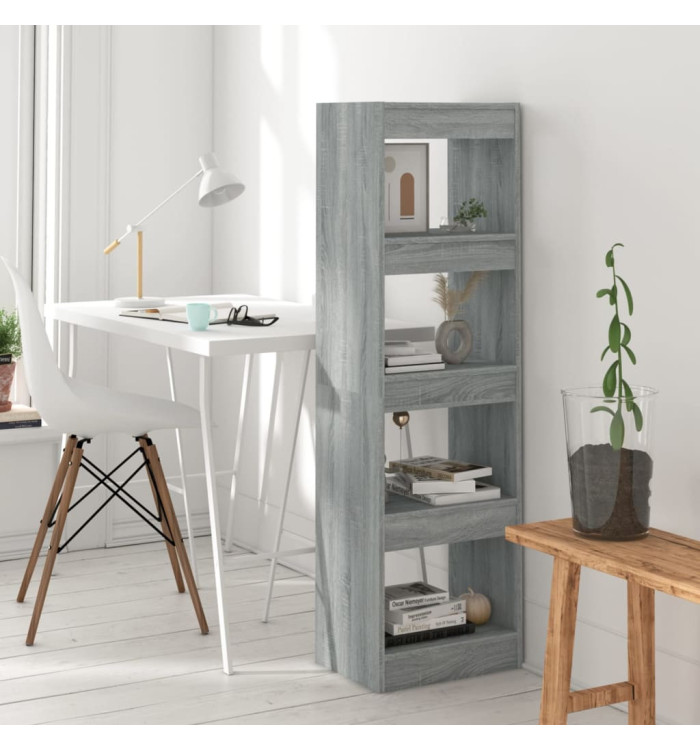 Bibliothèque/Séparateur de pièce Sonoma gris 40x30x135 cm | Mobilier & Déco