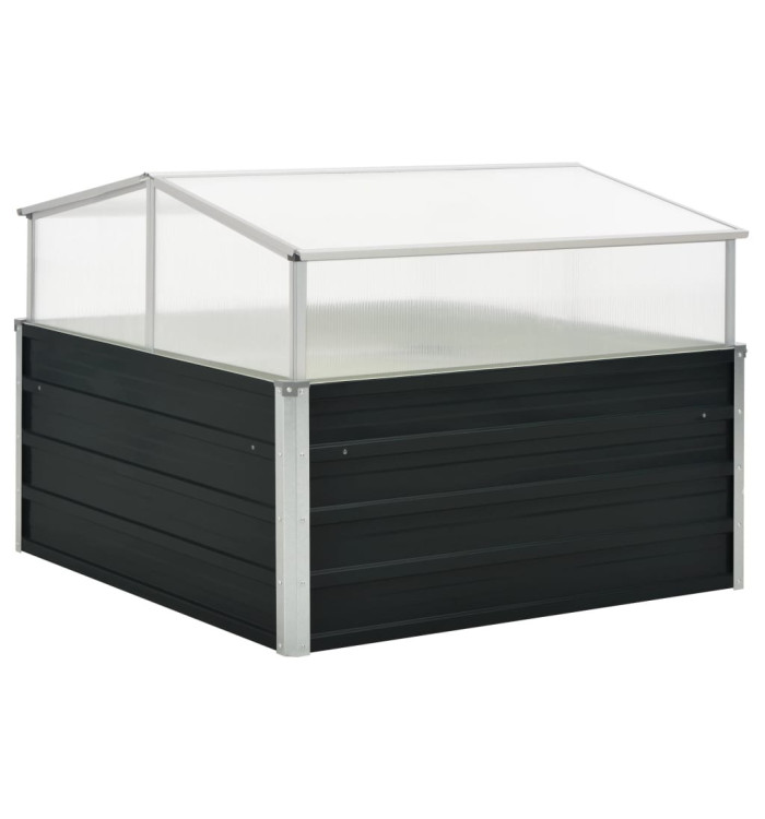 Serre Anthracite 100x100x77 cm Acier galvanisé | Mobilier & Déco
