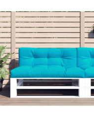 Coussins de palette lot de 2 turquoise tissu | Mobilier & Déco