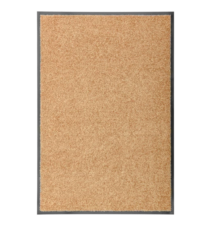 Paillasson lavable Crème 60x90 cm | Mobilier & Déco