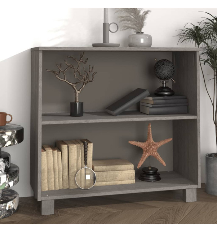 Buffet HAMAR Gris clair 85x35x80 cm Bois massif de pin | Mobilier & Déco