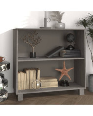 Buffet HAMAR Gris clair 85x35x80 cm Bois massif de pin | Mobilier & Déco