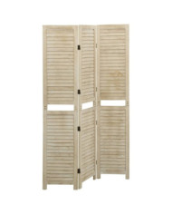 Cloison de séparation 3 panneaux 105x165 cm Bois de Paulownia | Mobilier & Déco