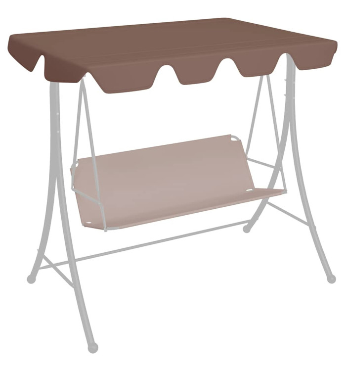 Toit de rechange balançoire marron 188/168x145/110 cm | Mobilier & Déco