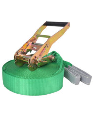 Corde lâche pour slackline 15 m x 50 mm 150 kg Vert | Mobilier & Déco