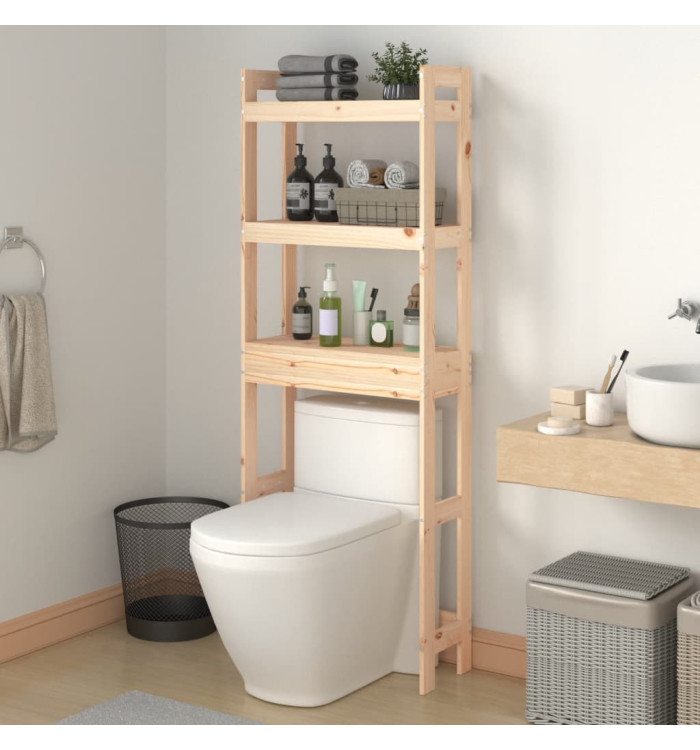Étagère de toilette 63x26x171 cm Bois de pin massif | Mobilier & Déco