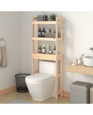 Étagère de toilette 63x26x171 cm Bois de pin massif | Mobilier & Déco