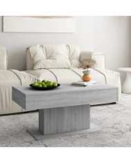 Table basse Sonoma gris 96x50x45 cm Bois d'ingénierie | Mobilier & Déco