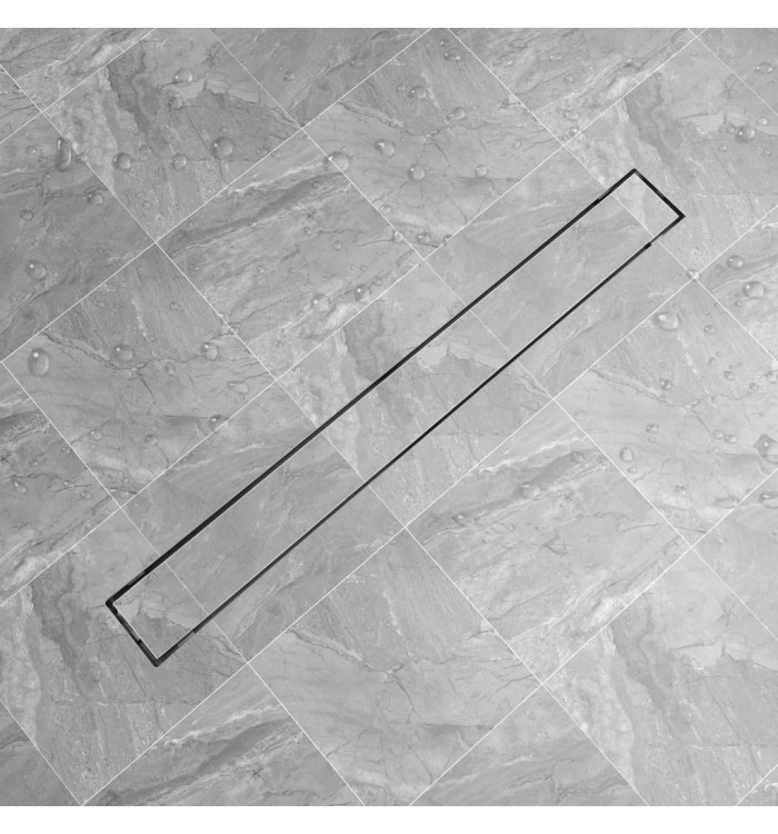 Drain de douche linéaire 1030 x 140 mm Acier inoxydable | Mobilier & Déco