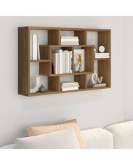 Étagère murale Chêne marron 85x16x52,5 cm Bois d'ingénierie | Mobilier & Déco