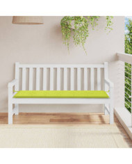 Coussin de banc de jardin vert brillant 150x50x3cm tissu oxford | Mobilier & Déco
