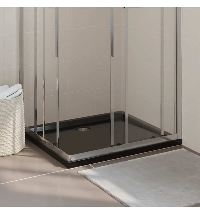 Receveur de douche rectangulaire ABS Noir 80x90 cm | Mobilier & Déco
