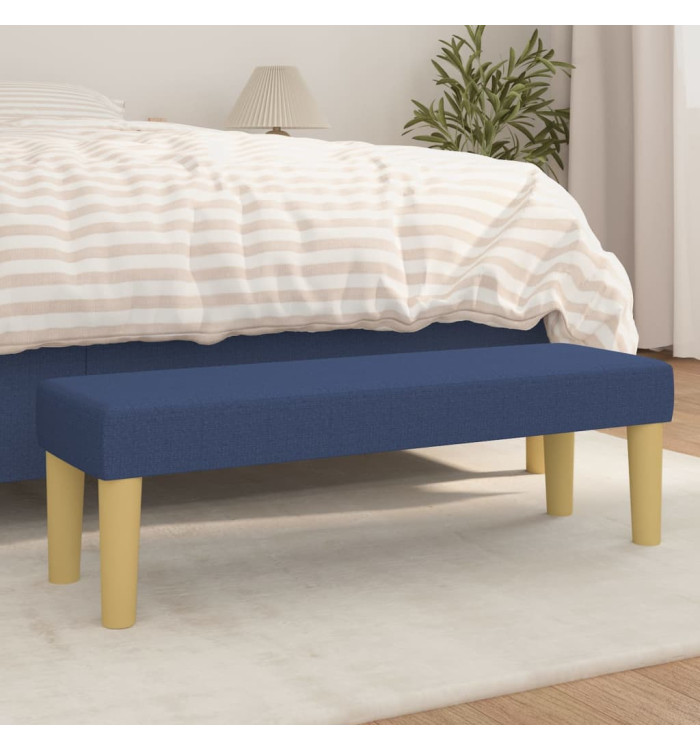 Banc Bleu 100x30x30 cm Tissu | Mobilier & Déco