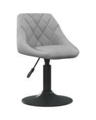 Chaise de salle à manger Gris clair Velours | Mobilier & Déco