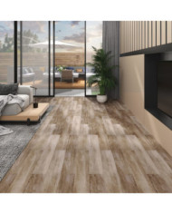 Dalles de plancher PVC 5,02 m² 2mm autoadhésif délavage de bois | Mobilier & Déco