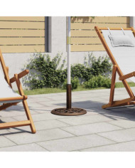 Socle de parasol Bronze 40x40x32 cm Fonte | Mobilier & Déco