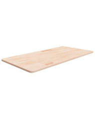 Comptoir de salle de bain 100x50x1,5 cm Bois massif non traité | Mobilier & Déco