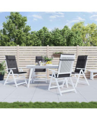 Coussins de chaise à dossier haut lot de 4 anthracite | Mobilier & Déco