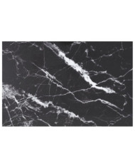 Dessus de table noir 100x62 cm 8 mm verre trempé design marbre | Mobilier & Déco