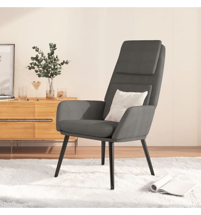 Chaise de relaxation Gris clair Tissu | Mobilier & Déco