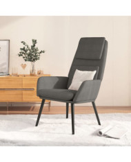 Chaise de relaxation Gris clair Tissu | Mobilier & Déco