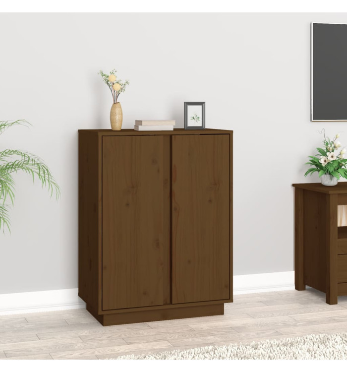 Buffet Marron miel 60x35x80 cm Bois massif de pin | Mobilier & Déco