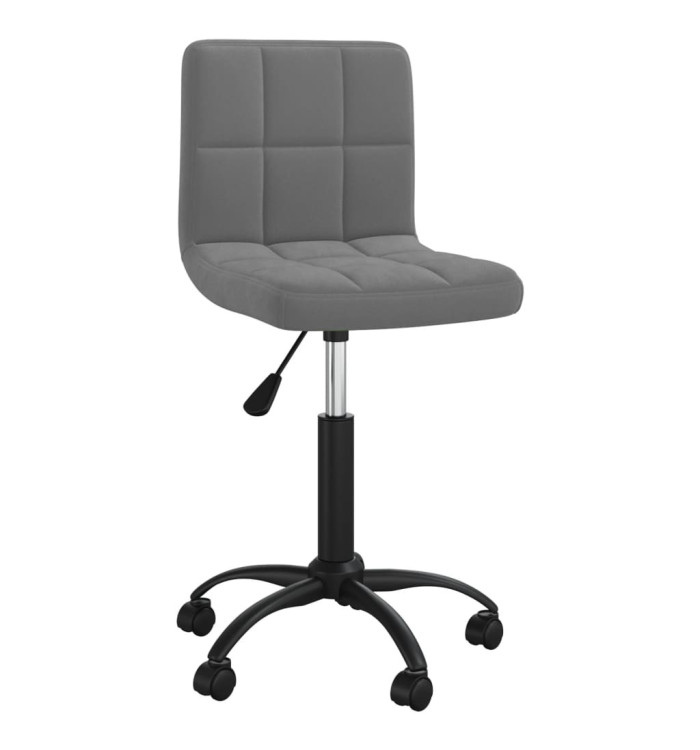 Chaise pivotante à manger Gris foncé Velours | Mobilier & Déco
