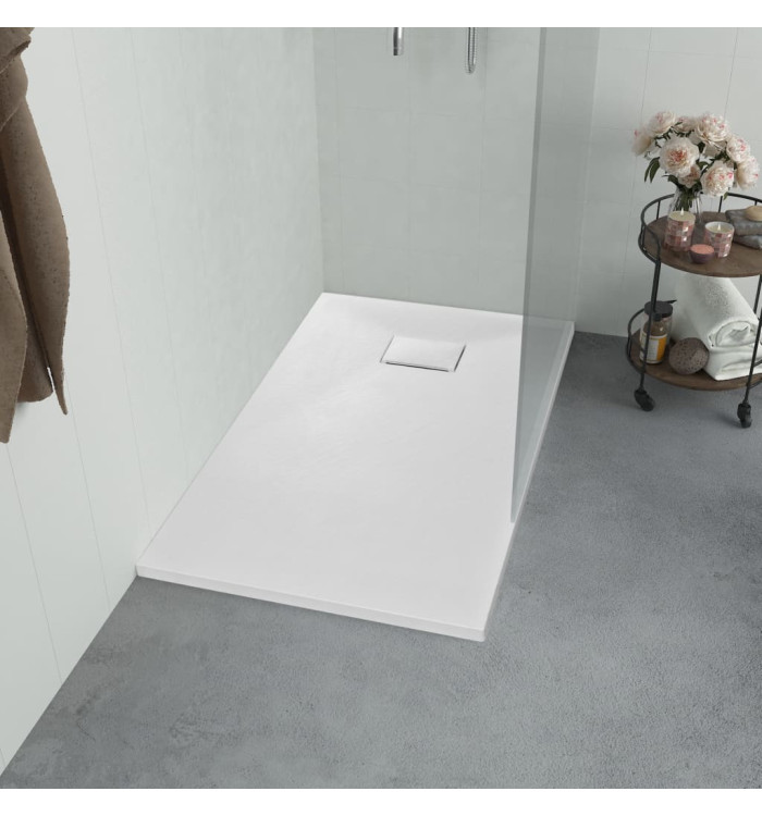 Bac de douche SMC Blanc 90 x 70 cm | Mobilier & Déco