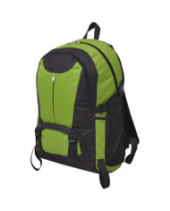 Sac à dos de randonnée 40 L noir et vert | Mobilier & Déco