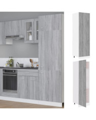 Armoire à réfrigérateur "Lyon" Sonoma gris 60x57x207 cm Bois | Mobilier & Déco