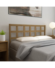 Tête de lit Marron miel 145,5x4x100 cm Bois massif de pin | Mobilier & Déco