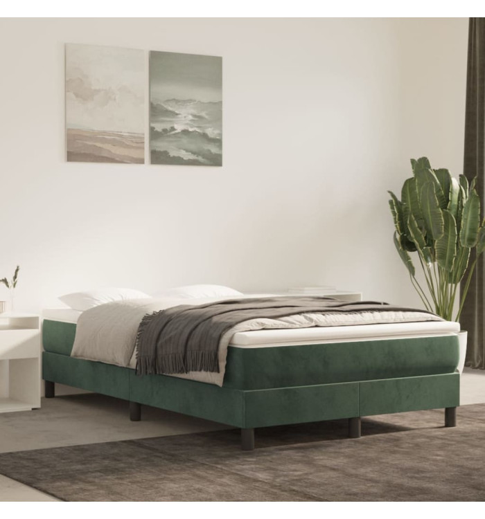 Matelas de lit à ressorts ensachés Vert foncé 120x200x20 cm | Mobilier & Déco