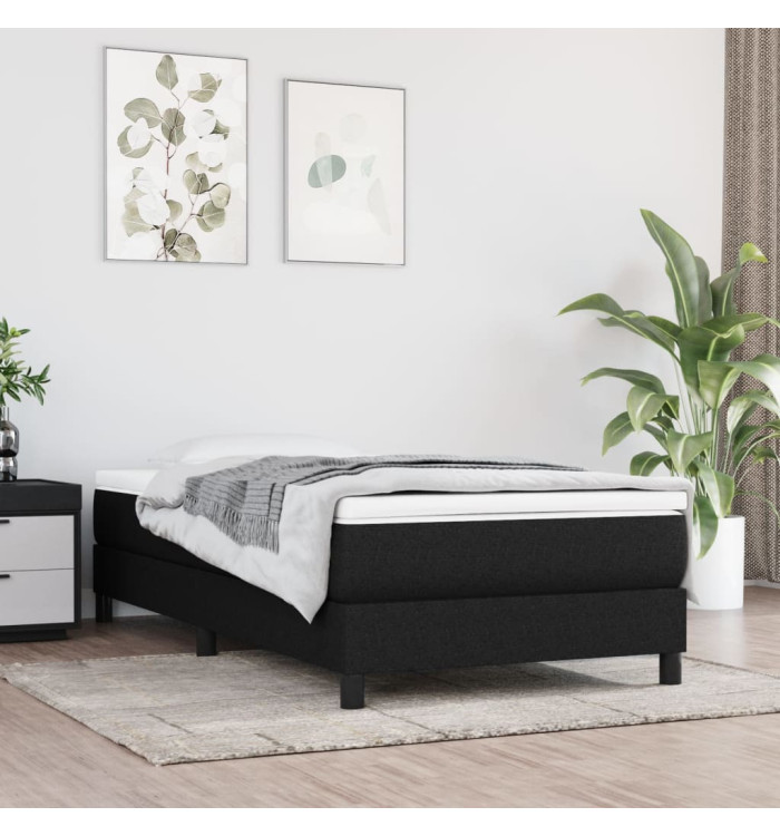 Matelas de lit à ressorts ensachés Noir 80x200x20 cm Tissu | Mobilier & Déco