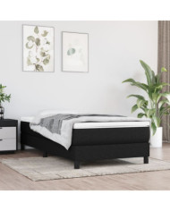 Matelas de lit à ressorts ensachés Noir 80x200x20 cm Tissu | Mobilier & Déco