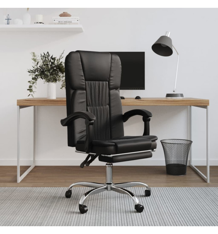 Fauteuil inclinable de bureau Noir Similicuir | Mobilier & Déco