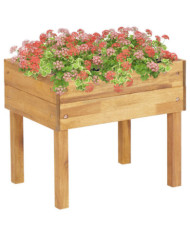 Jardinière surélevée 50x40x45 cm Bois massif d'acacia | Mobilier & Déco