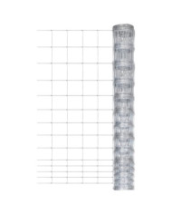 Clôture de jardin Acier galvanisé 50 m 150 cm Argenté | Mobilier & Déco