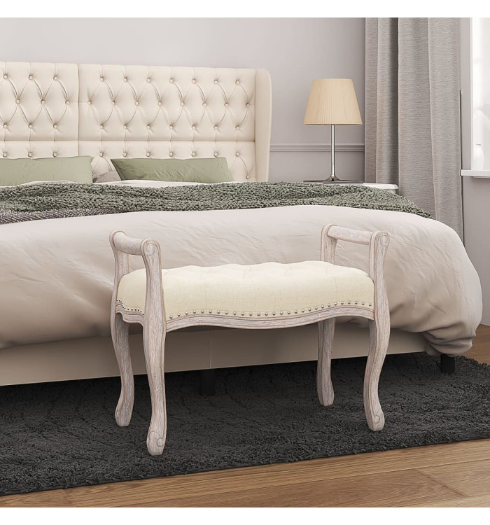 Banc 80x45x60 cm lin | Mobilier & Déco