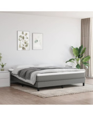 Matelas de lit à ressorts ensachés Gris foncé 180x200x20 cm | Mobilier & Déco