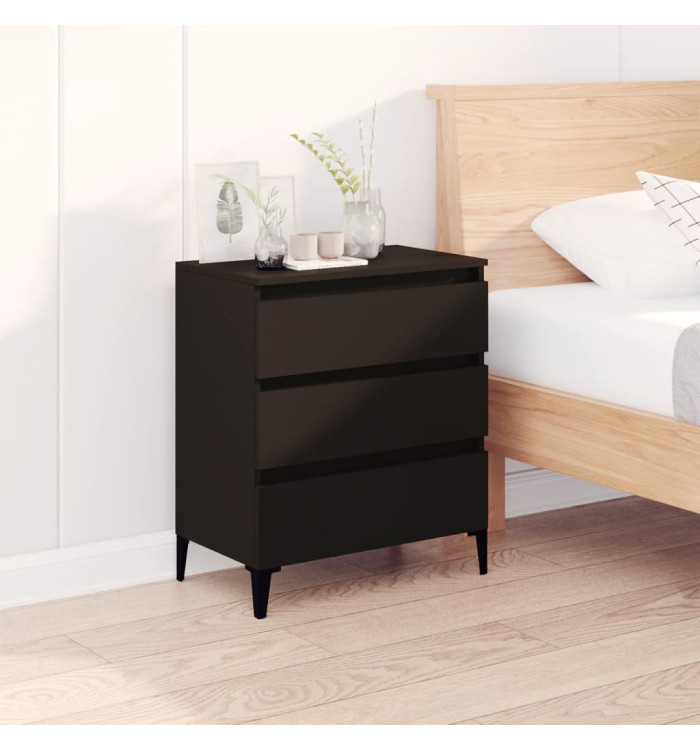 Buffet Noir 60x35x70 cm Bois d'ingénierie | Mobilier & Déco