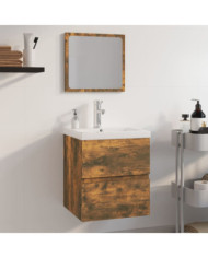Meubles de salle de bain Chêne fumé Bois d'ingénierie | Mobilier & Déco
