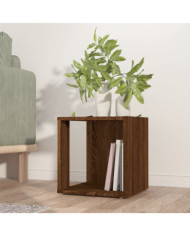 Table d'appoint Chêne marron 33x33x34,5 cm Bois d'ingénierie | Mobilier & Déco