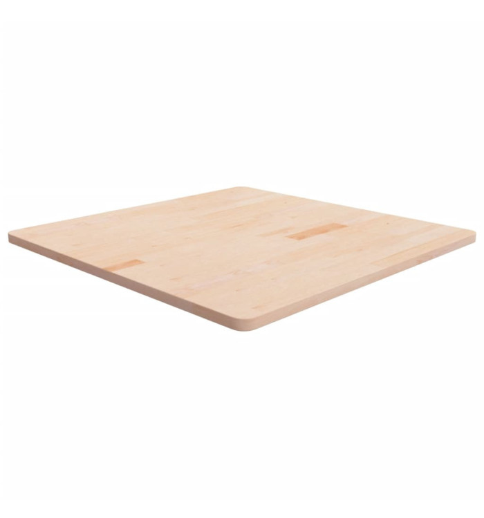 Dessus de table carré 90x90x2,5 cm Bois chêne massif non traité | Mobilier & Déco